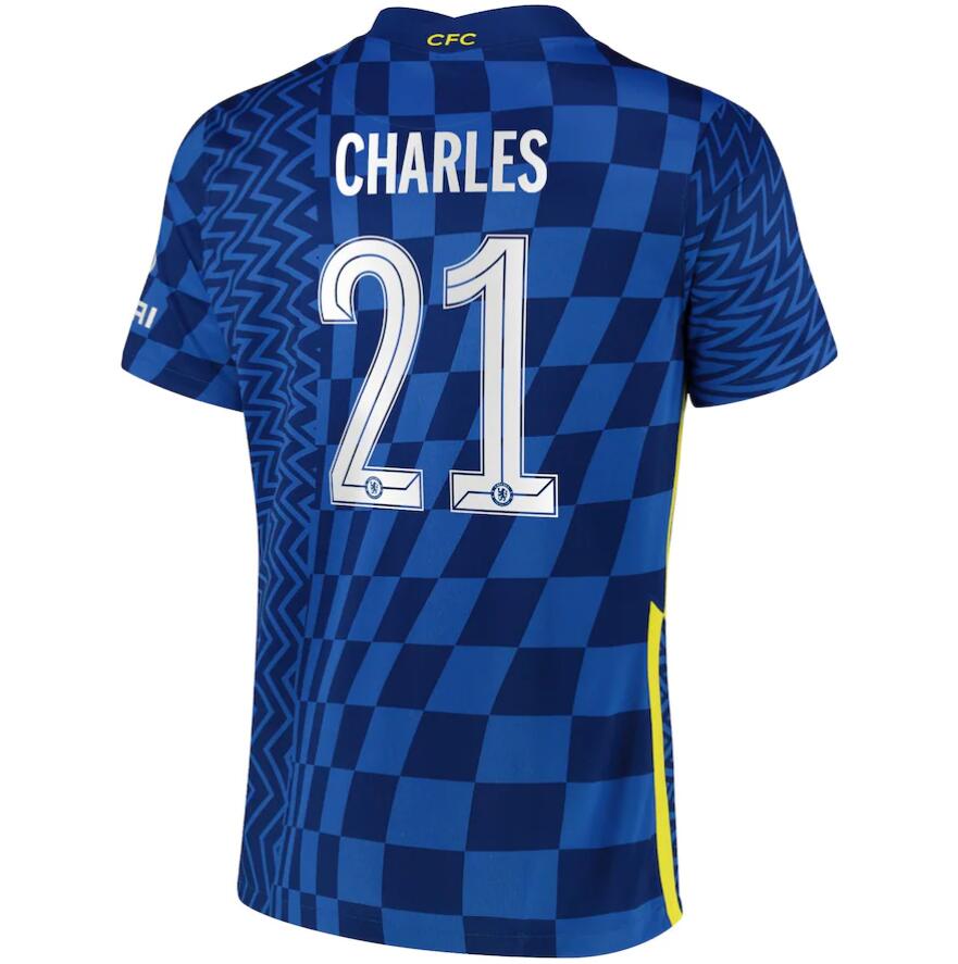 2021/22 Chelsea Cup Home Kit Soccer Jersey with Charles 21 printing